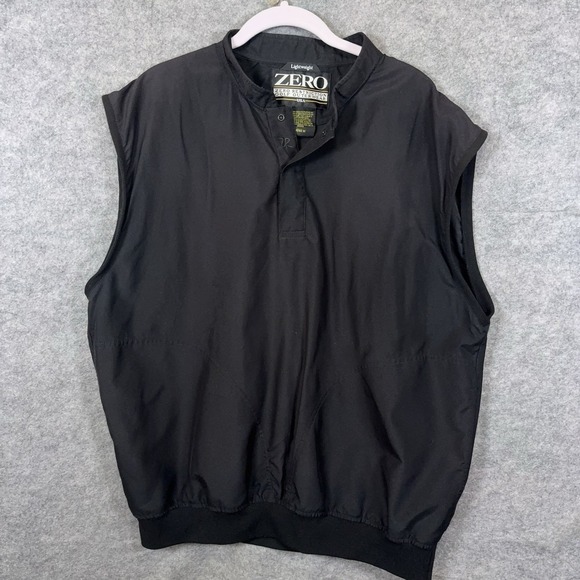 zero restriction Other - Zero Restriction Lightweight Vest Men Sz M Black Windbreaker Pockets Golf
